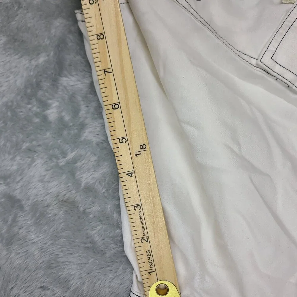 Men's Hollister Swim Trunks White Swim Board Shorts Size 30‎ Hollister Logo